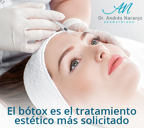 El Dr. Naranjo es especialista de la aplicación de Bótox en Bogotá Mujer en aplicación de Bótox en Bogotá